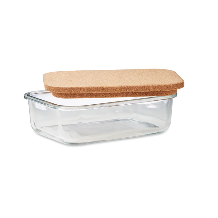Lunchbox Glas mit Kork