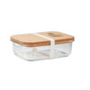 Lunchbox Glas mit Kork