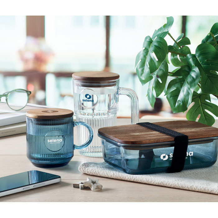 Gerippter Glasbecher 300ml