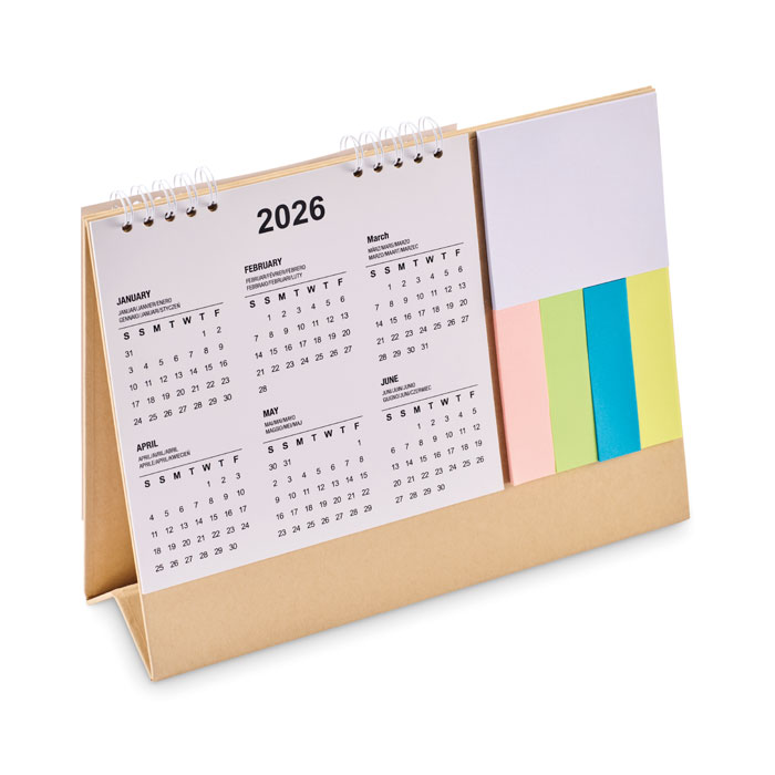 mo2756-13 Tischkalender mit Memoblock
