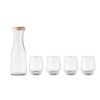 Set aus recyceltem Glas