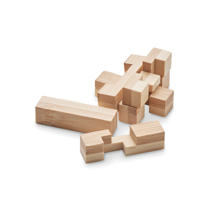 Holzpuzzle/Gehirnjogging Bambus