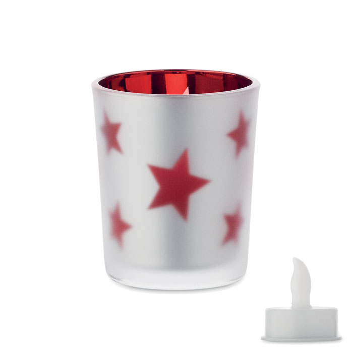 LED-Teelicht im Glashalter