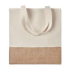 Einkaufstasche mit Jutebesatz