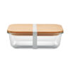 Lunchbox Glas mit Bambus